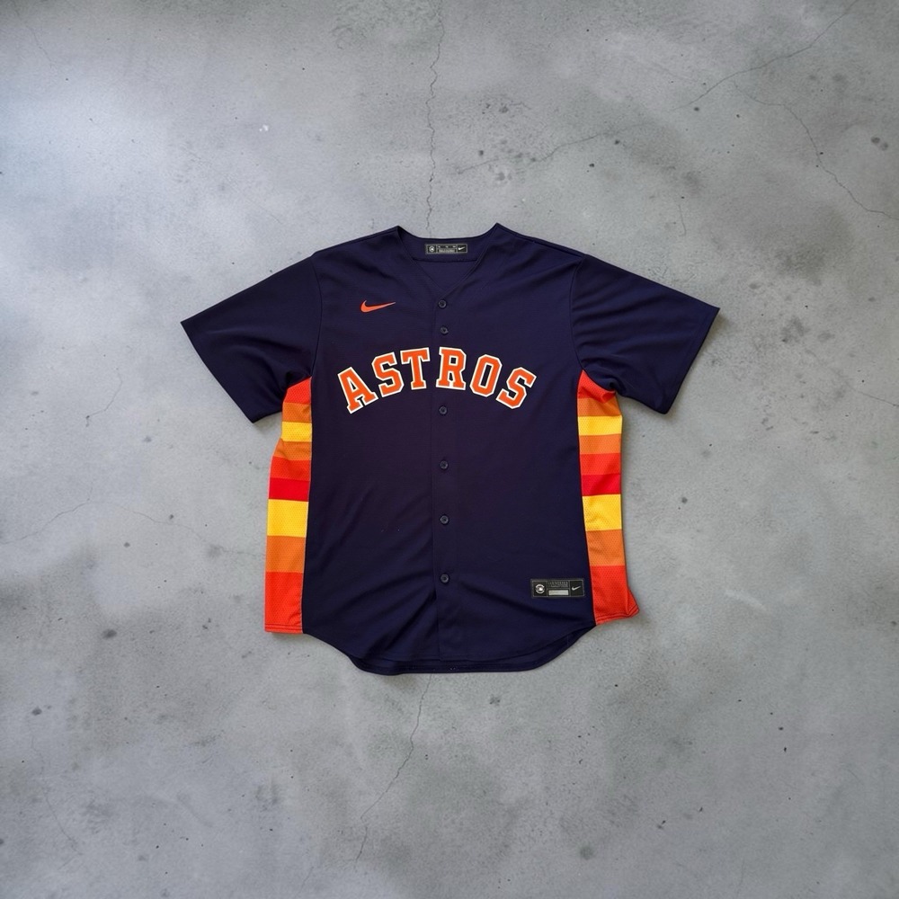Houston Astros Alex Bregman #2 Jersey Rainbow Sleeve MLB Baseball Jersey